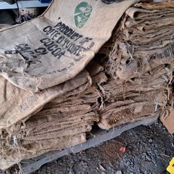 Over 110 Burlap Bags