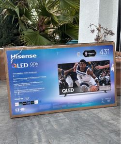 43” Hisense smart 4k Qled tv