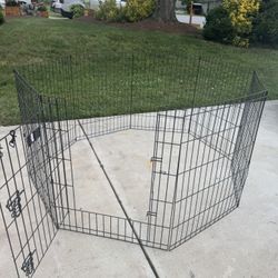 8 panels PET playpen with gate  / 30” tall And  60” round