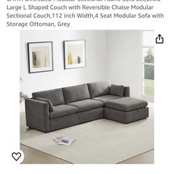 L Shaped Modulator Sofa With Storage Ottoman Take him back to target to target