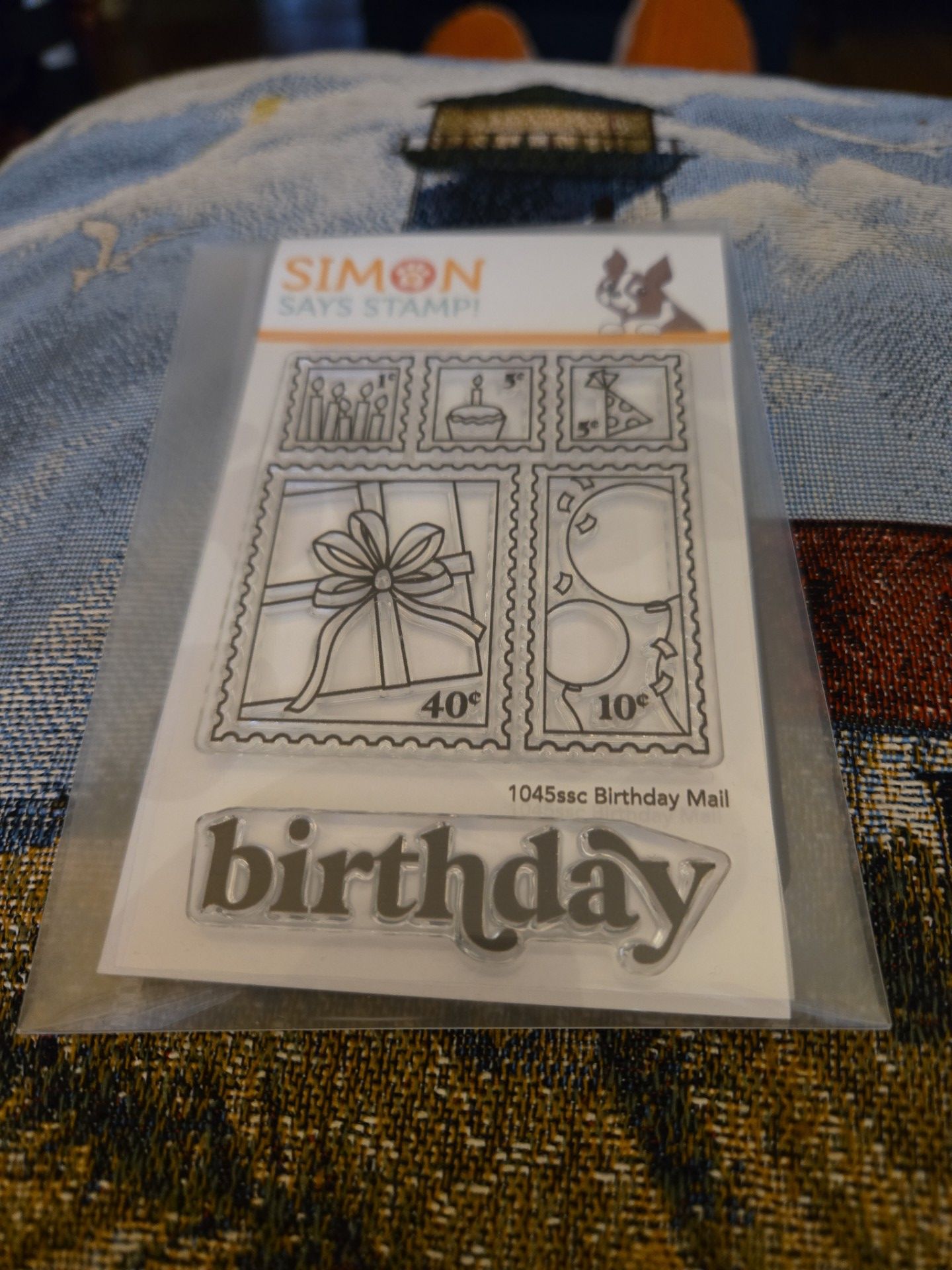 Simon says Birthday Mail stamp & Die