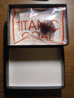Authentic R.M.S. Titanic Wreckage Coal with Certificate of Origin – 1994 Expedition