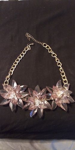 Acrylic statement necklace
