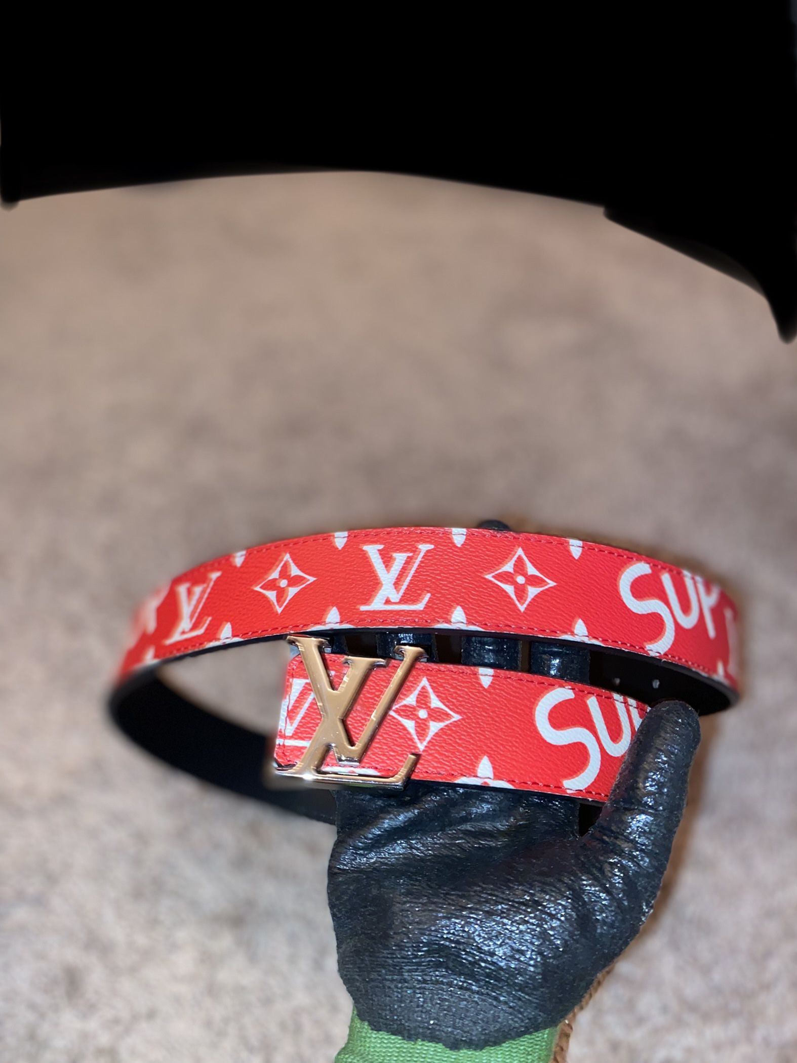 Memorial Day Special! Red Louis Vuitton Supreme Belt $50! for sale