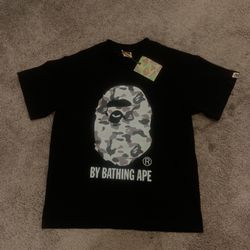 Gray And Black Bape Shirt Size M