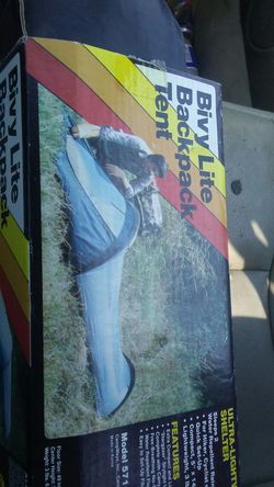 Bivy lite backpack tent. Sleeps 2