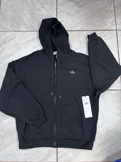 Alo Yoga Full-Zip Hoodie Black