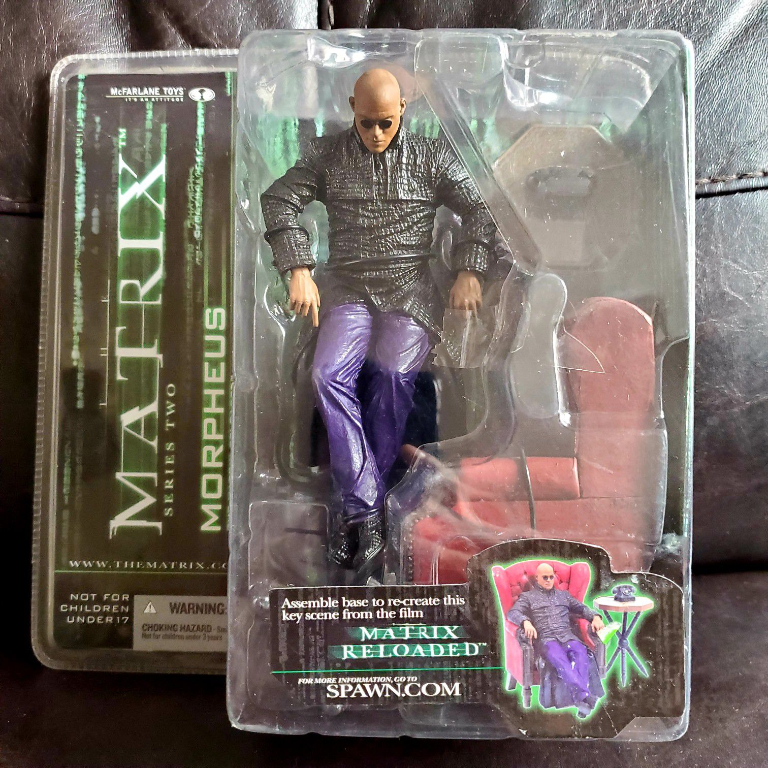 McFarlane Toys The Matrix Series Two Morpheus ''The Chair'' Collectible!