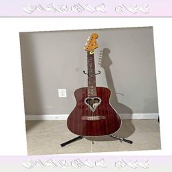 Create Your Sound with Our High Grade Acoustic Guitars green top
