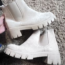 Beige Boots