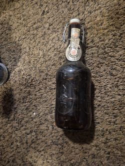Vintage German Swing Top Glass Beer Bottle