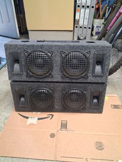 2 Speakers. 2ft long,8 1\2" Tall and 6" wide