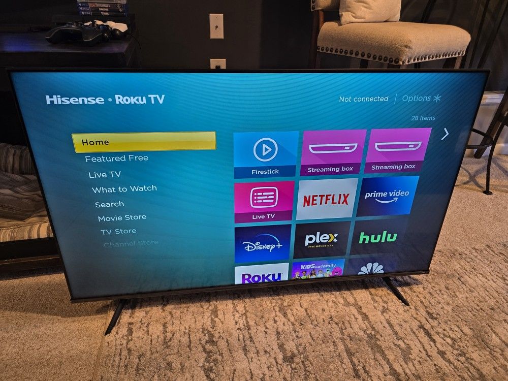 Hisense 55 Inch 4k Smart TV- Like New