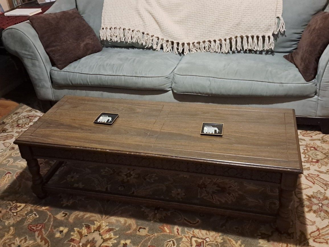 Coffee Table For Living Room Measures APPROX. 50"Lx19.5"Wx15"H