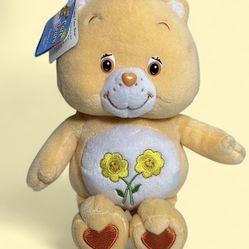 Vintage Style Care Bears Friend Bear 8” Stuffed Plush Animal with tag 2002