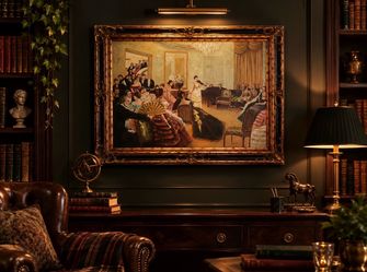 Large signed oil painting