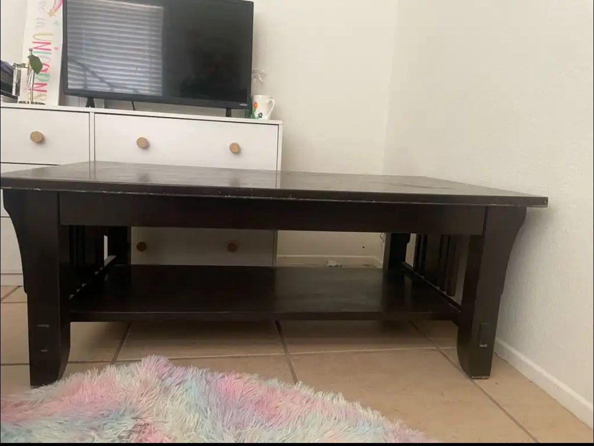 Wooden Coffee Table $15