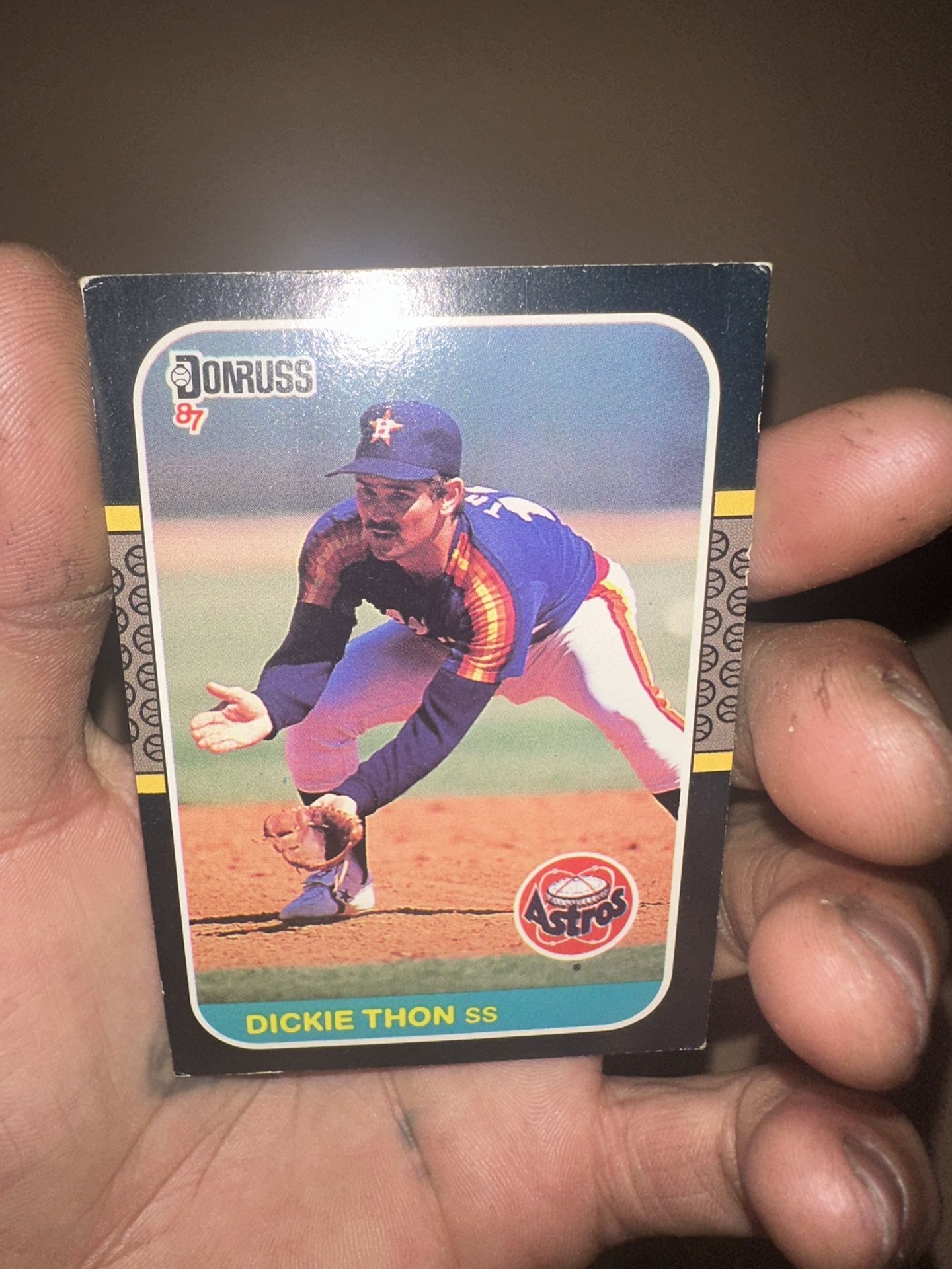 Houston Astros Dickie Thon Trading Card