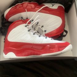 Retro 9s  White And Red