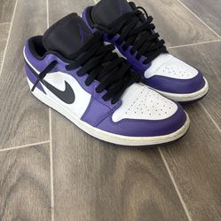 Jordan 1 Low Court Purple