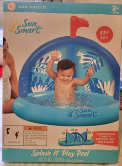 Splash N" Play Pool with Adjustable Canopy $12 each (two available) 
Please note these are without the sprinklers