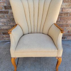 Vintage Channel Back Arm Chair