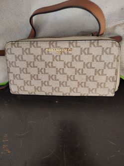 Karl Lagerfeld Paris Monogram Crossbody Bag