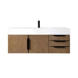 James Martin Vanities
Columbia 48" Wall Mounted Single Basin Vanity Set with Cabinet and Stone Composite Vanity Top