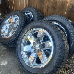 Stock GMC Chrome Rims 