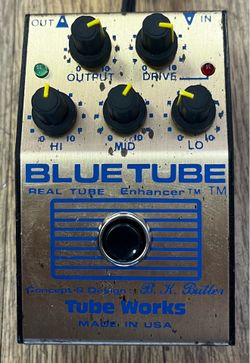 TUBE WORKS BLUE TUBE REAL TUBE ENHANCER OVERDRIVE RARE GOLD EDITION PEDAL