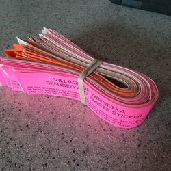 Total Of 74 Yard Waste Winnetka Stickers. Retail Village Cost $185