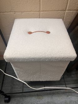 Folding Storage Ottoman 