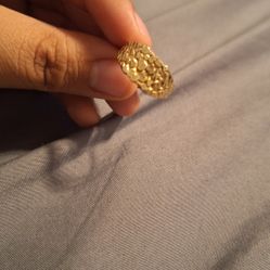 10k Gold Nugget Ring 