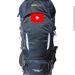 Pinnacle 60L Hiking Backpack With Rain Cover 