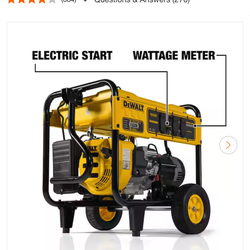 10000 / 8000-Watt Electric Start Gas Powered Portable Generator with Idle Control, GFCI Outlets and CO Protect-DXGNR8000