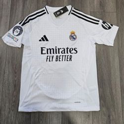 REAL MADRID CHAMPIONS LEAGUE PATCH SOCCER JERSEY 