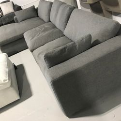 Gray Or Light Color Comfort Elyza 3 PC Sectional Sofa | Brand New @ Same-day Delivery 🚚