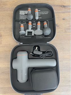 Sharper Image Deep Tissue Massage Gun - Complete Set