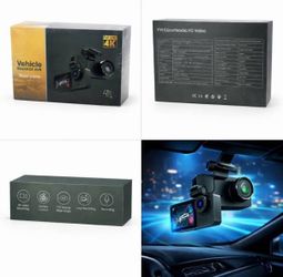 4K Dual Lens Vehicle BlackBox DVR Dash Cam