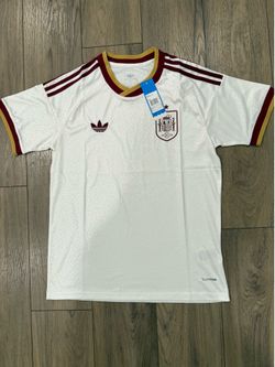 Men’s Spain World Cup white/ cream away jersey , s to 4xl