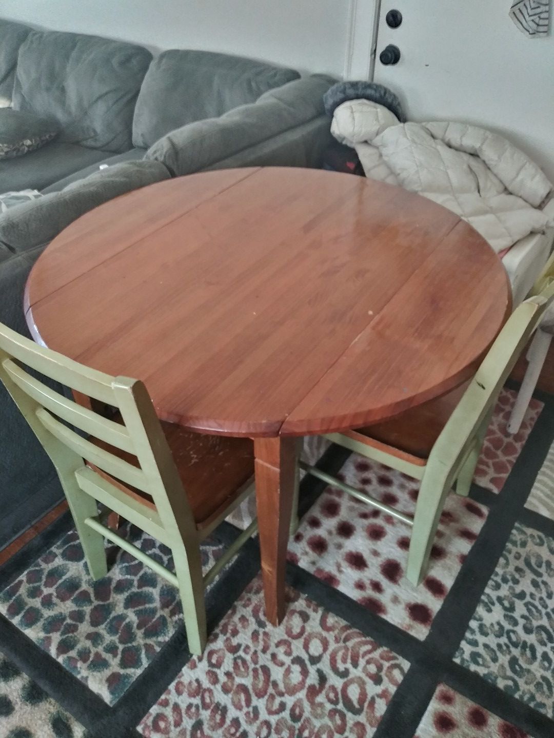 Folding side kitchen or dining room table
