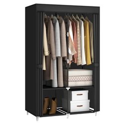 Portable Closet/Wardrobe - Black