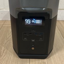 EF ECOFLOW Portable Power Station DELTA Max, 2400W LFP Solar Generator, Full Charge in 1 Hr, 2016Wh Solar Powered Generator for Home Backup +220W Sola