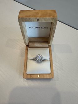 [FOR SALE] [US to US] [RING] 4.2 CT Solitaire Moissanite Ring, Solid 18K White Gold, Size 7