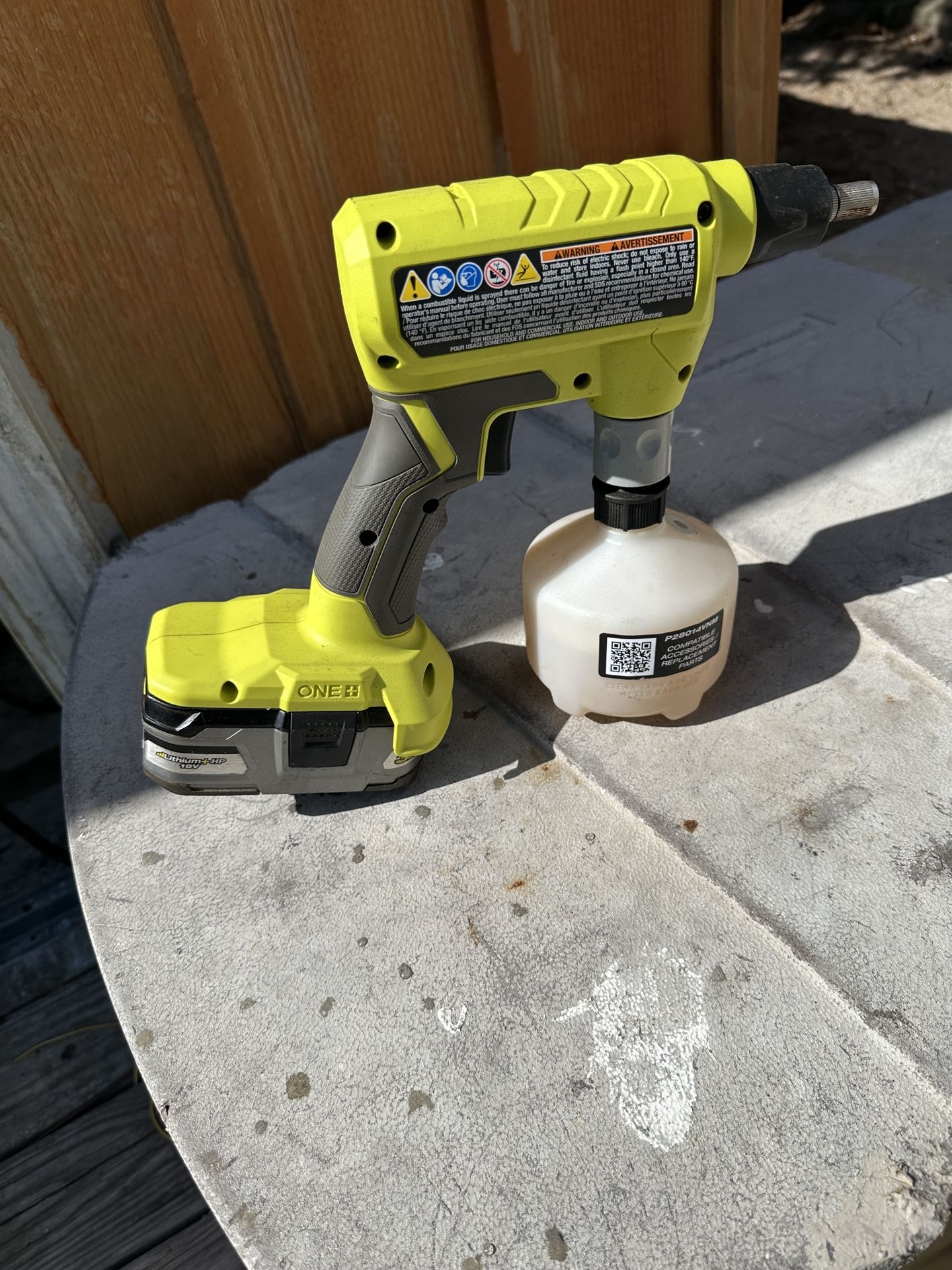 Ryobi One Battery Sprayer ( Tool Only) $25