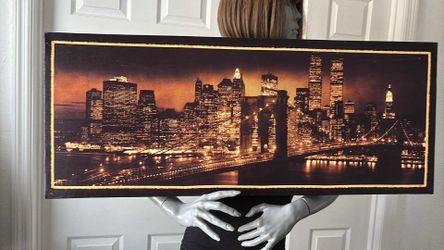 Wall Decorate Canvas Size 39”x 16”x 1”