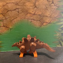 Lego Dinosaur Stegosaurus with Dark Orange Legs