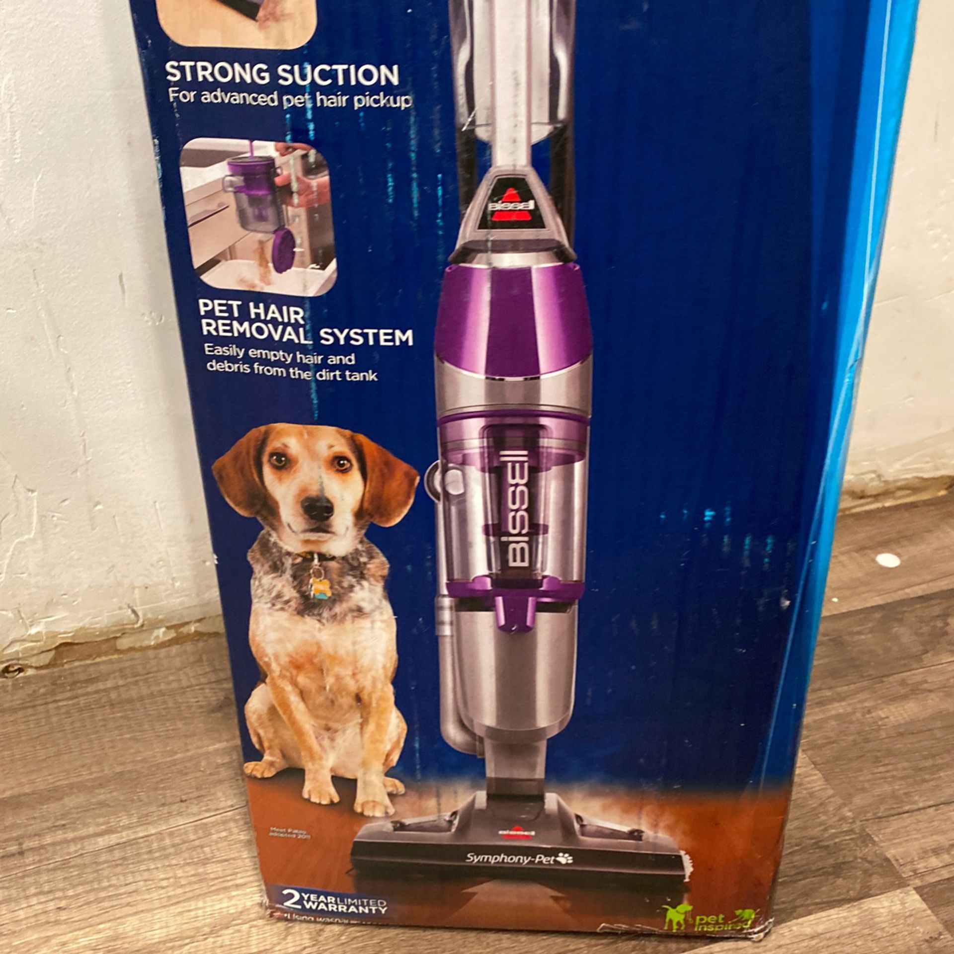 Bissell Symphony pets Brand New In Box Steamer Vaccum