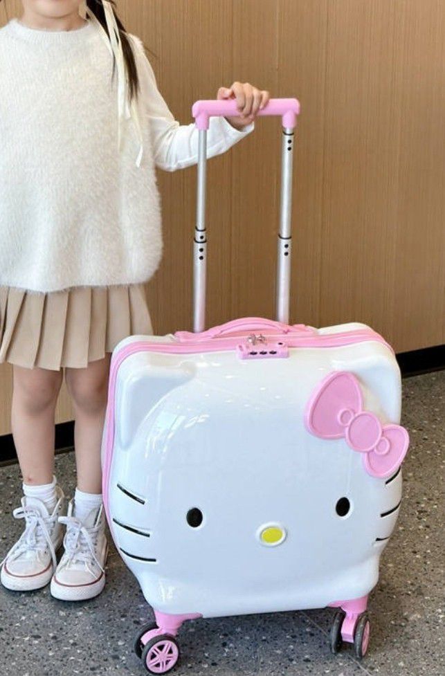 3D Hello Kitty Carry On Luggage Suitcase 20"
