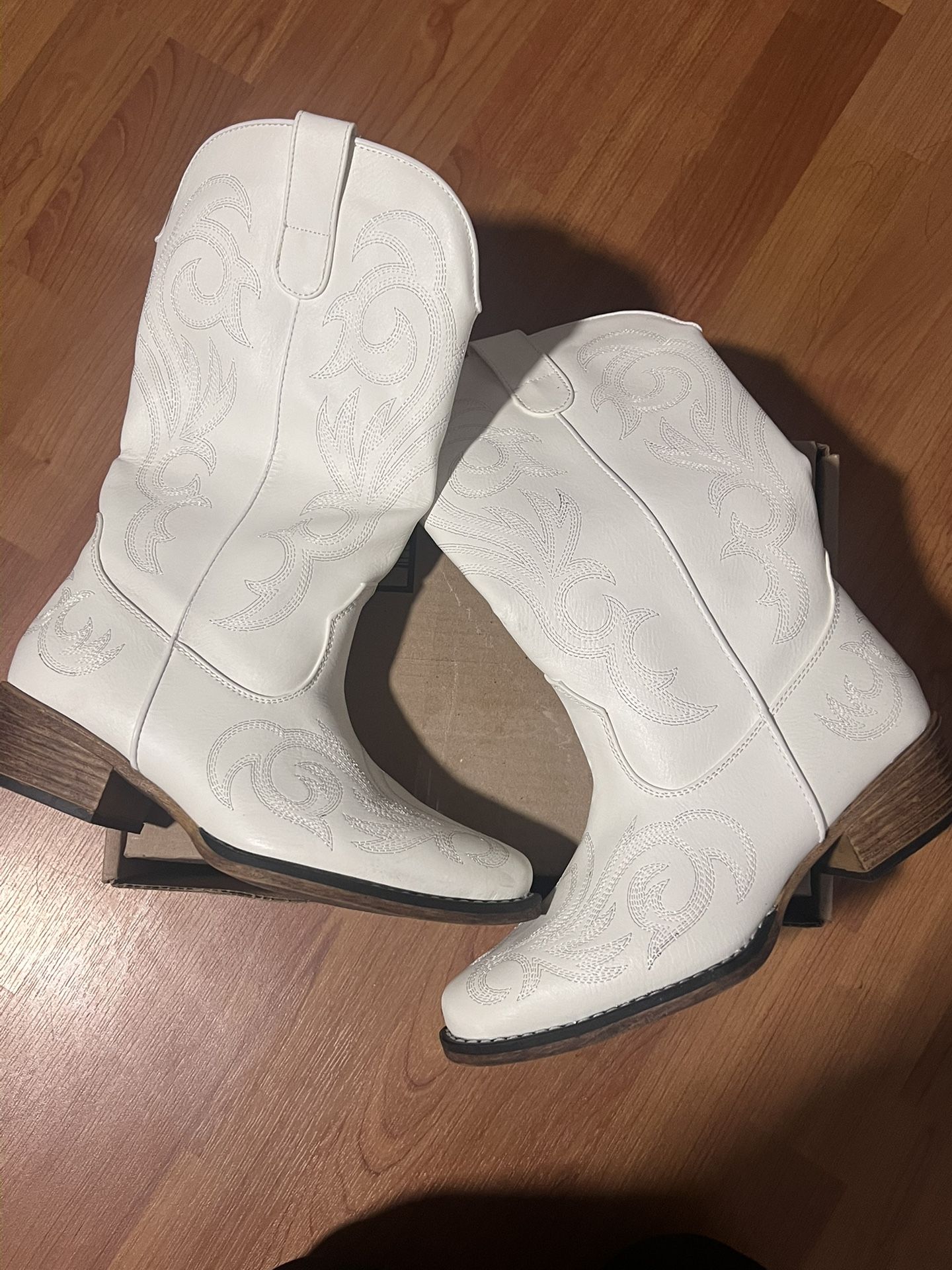 White Cowboy Boots